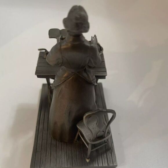 Vintage Americana: 12 Ron Hinote 1977/1978 Franklin Mint Fine Pewter Figurines - Picture 2 of 5